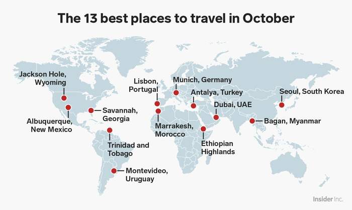 Best Places To Visit October